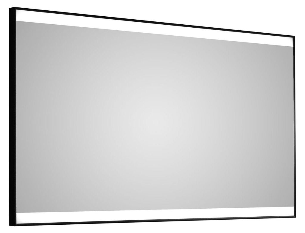 Badspiegel mit Beleuchtung Talos Black Shine 120 x 70 cm Produktbild 