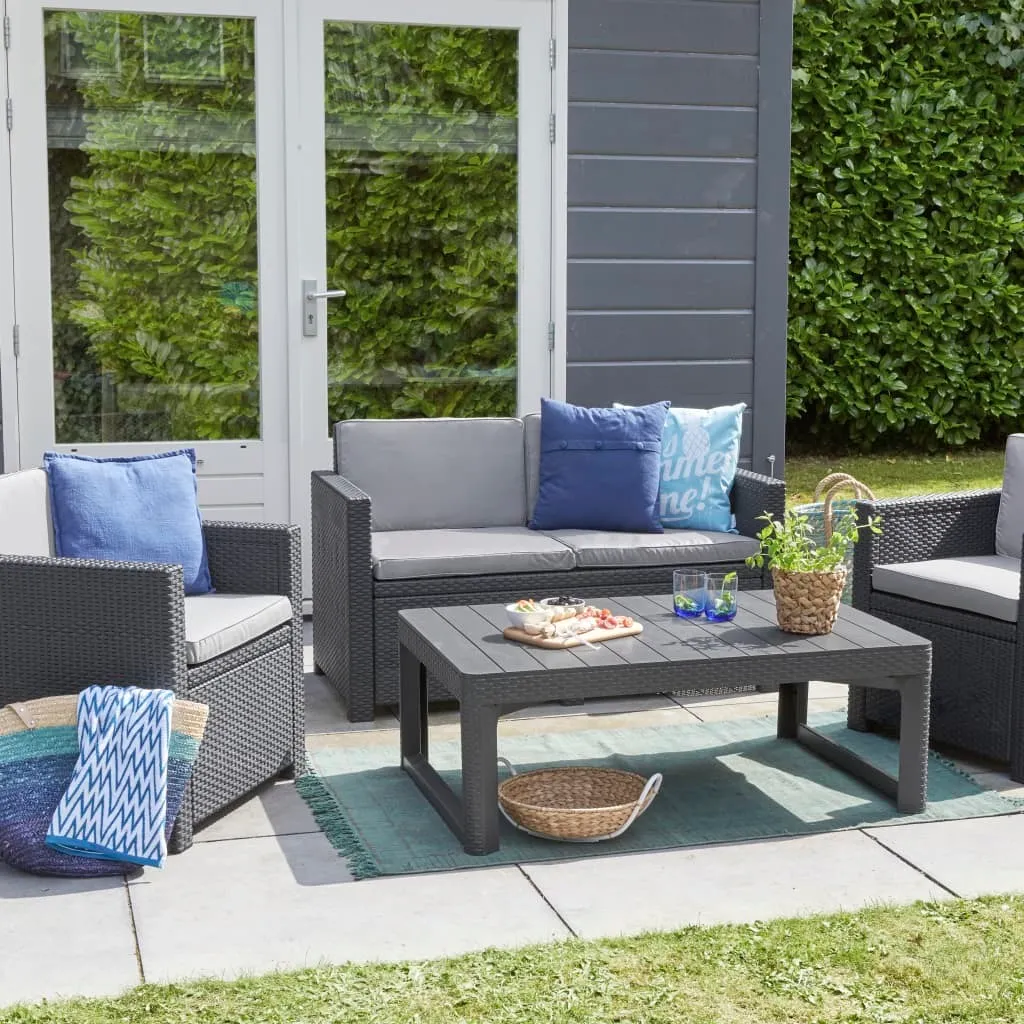 Table de jardin gain de place Allibert Lyon hauteur adaptable