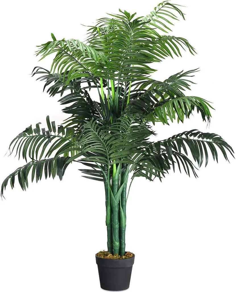 Palmier d'intérieur artificiel COSTWAY 110cm Plante verte décorative