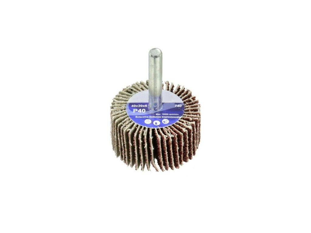 Geko g78740 Schleifmittel Lamellenschleifer P40 40 x 20 mm 6 mm Arbor, mehrfarbig