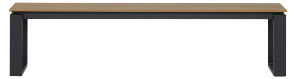 Grand banc de jardin Martinus 180cm noyer idéal pour repas en famille