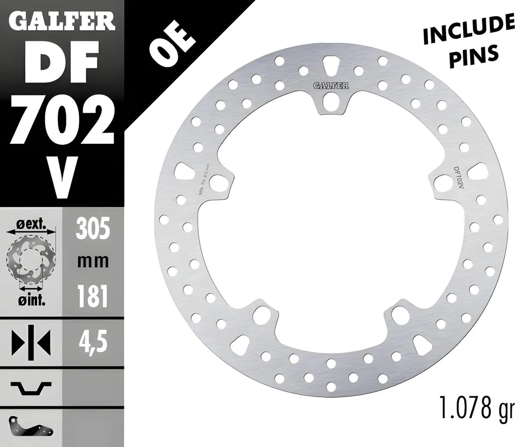 Disque de frein pour BMW R GS 1200 HP2 Enduro idéal rénovation