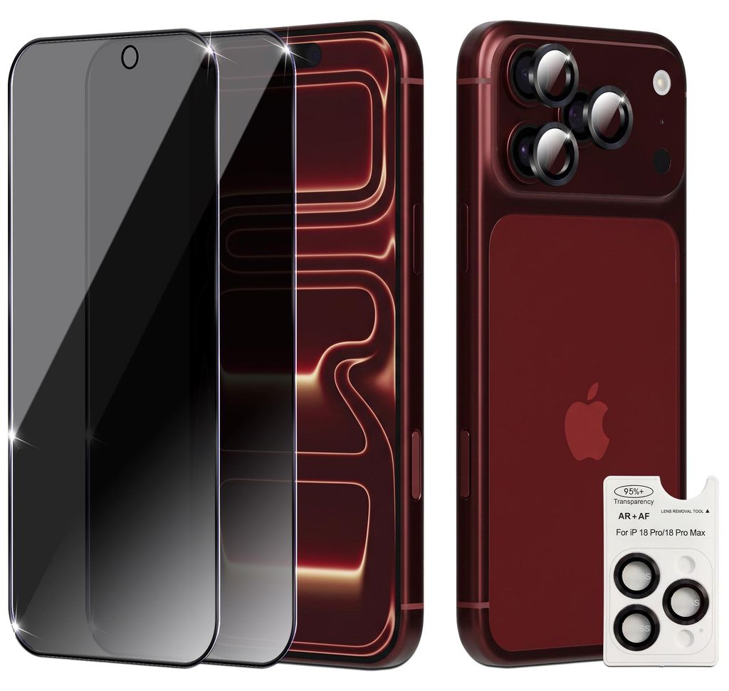 2-Pack iPhone 18 Pro Max Privacy Displayschutzfolie Privacy Produktbild 