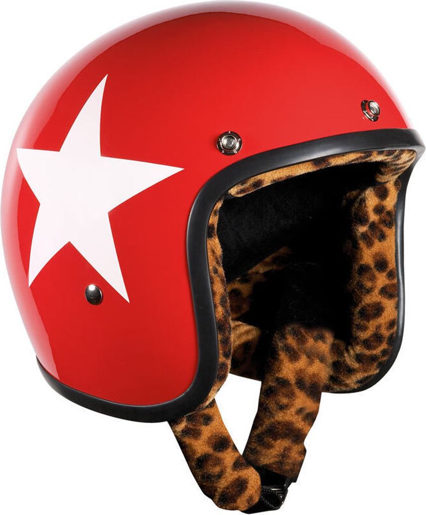 Casque jet Bandit Jet Star Leo, rouge, M (57/58) Image du produit 
