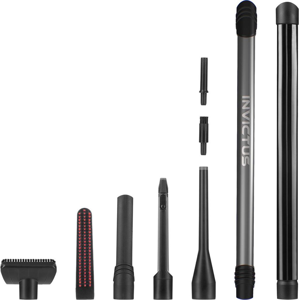 Invictus ONE Prestige Akku Handstaubsauger Bürste Düsen Set 9 tlg, Staubsauger Zubehör Kombi-Bürste, Fugendüse Teleskop, Akkusauger für Zuhau...