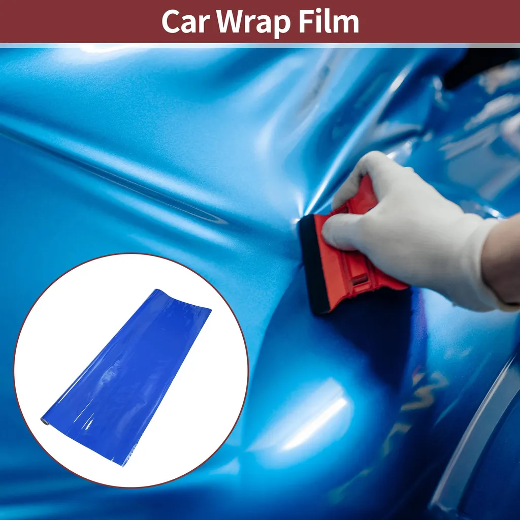 Film de Wrapping Voiture Vinyle Deep Blue 1.52m x 1.7m Universel PVC