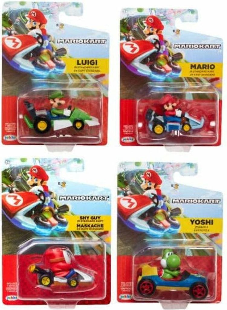Jakks Pacific 14080020 Mini Fahrzeug - Nintendo - Mario Kart Spielzeugfahrzeuge, bunt