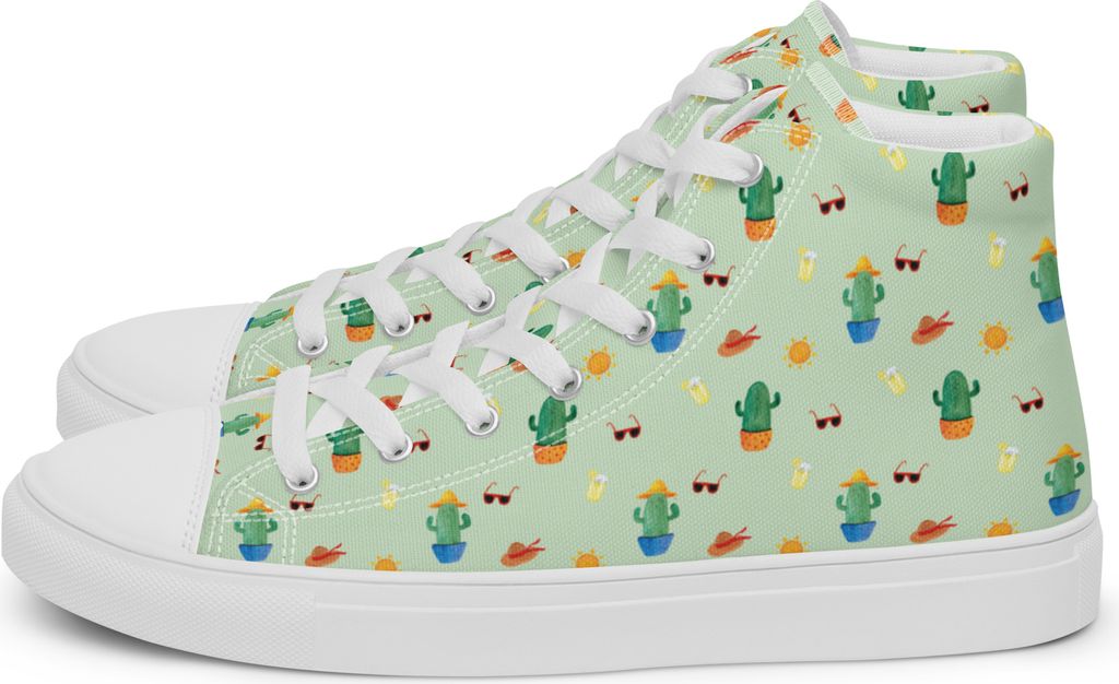 Mr. & Mrs. Panda Sneaker Damen Kaktus Sonne Größe 36 1/2 - Grün - Geschenk, Freundin, Damensneaker, Damenschuhe, Geschenkidee, Scheidung, Sports...