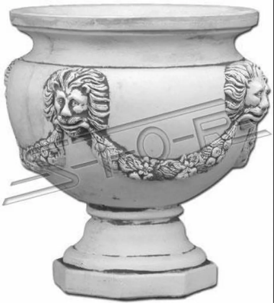 Pots de fleurs design sculpture visage - Récipient moderne pour plante