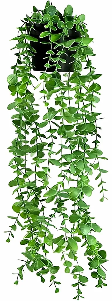 Plante artificielle suspendue 80cm eucalyptus, feuillage dense et esthétique
