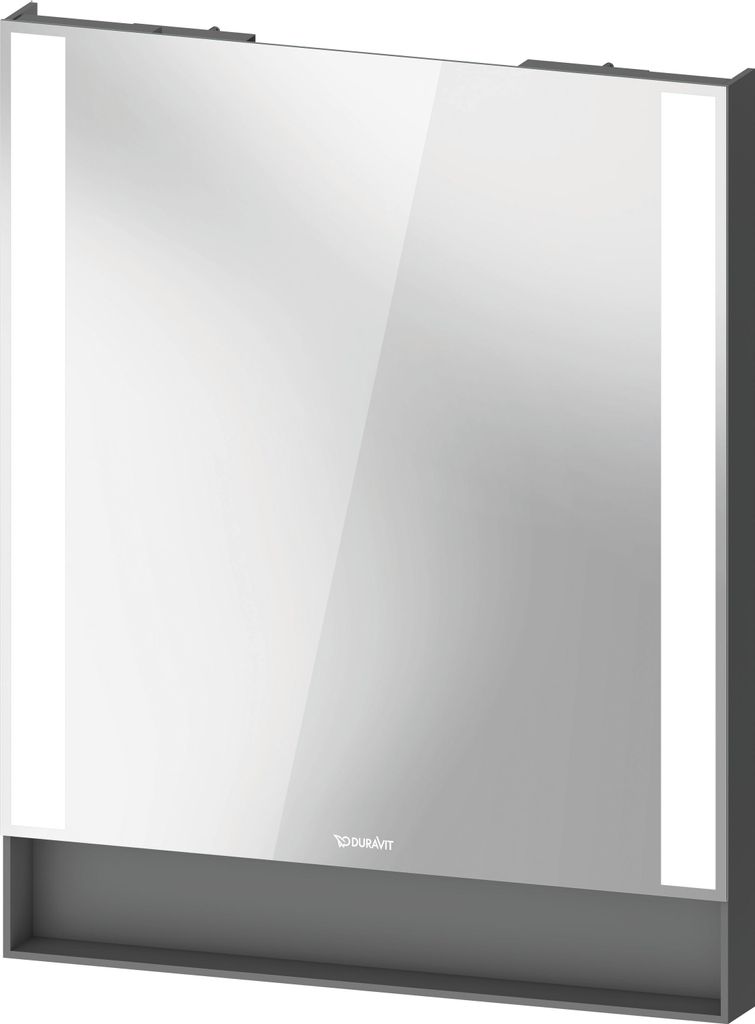 Duravit Qatego Spiegel, Lichtfelder seitlich, dimmbar, 600x750x65mm, QA7081049490100
