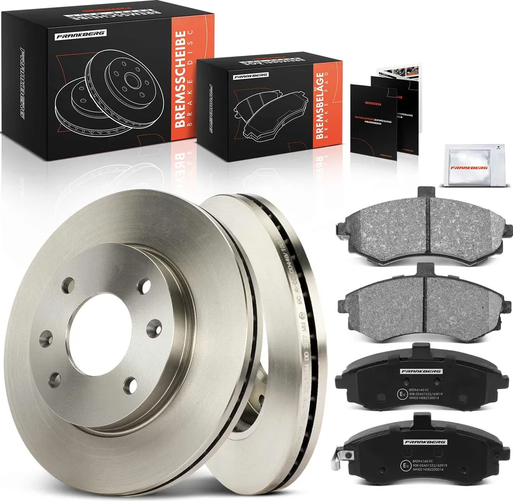 Frankberg 2 Disques et 4 Plaquettes de Frein Avant pour Hyundai Elantra