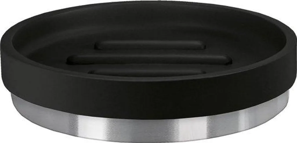 Étagère noire pour distributeur de savon 108x108x26 cm design épuré