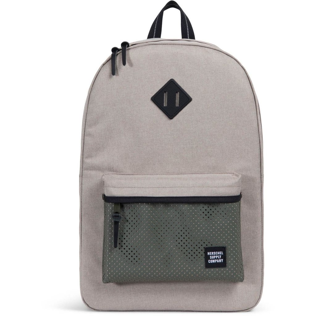 Herschel HERITAGE Freizeit Rucksack Backpack Schulrucksack Light Khaki Forest Ni