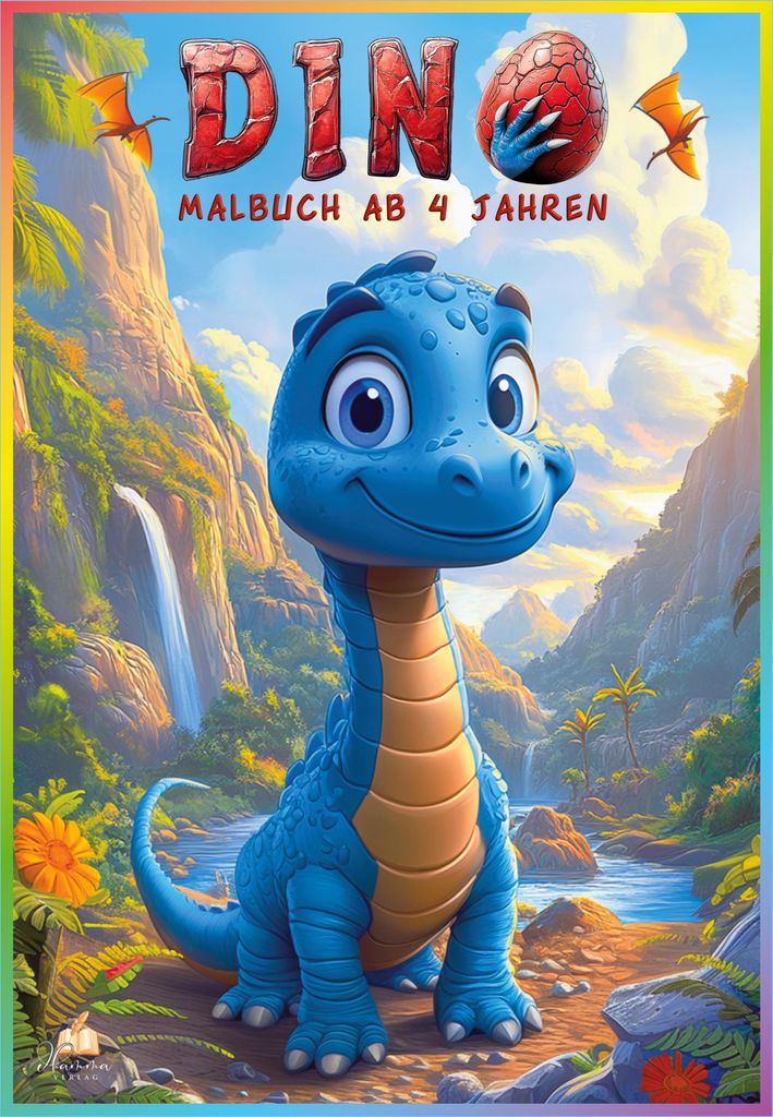 Dino Malbuch ab 4 Jahren