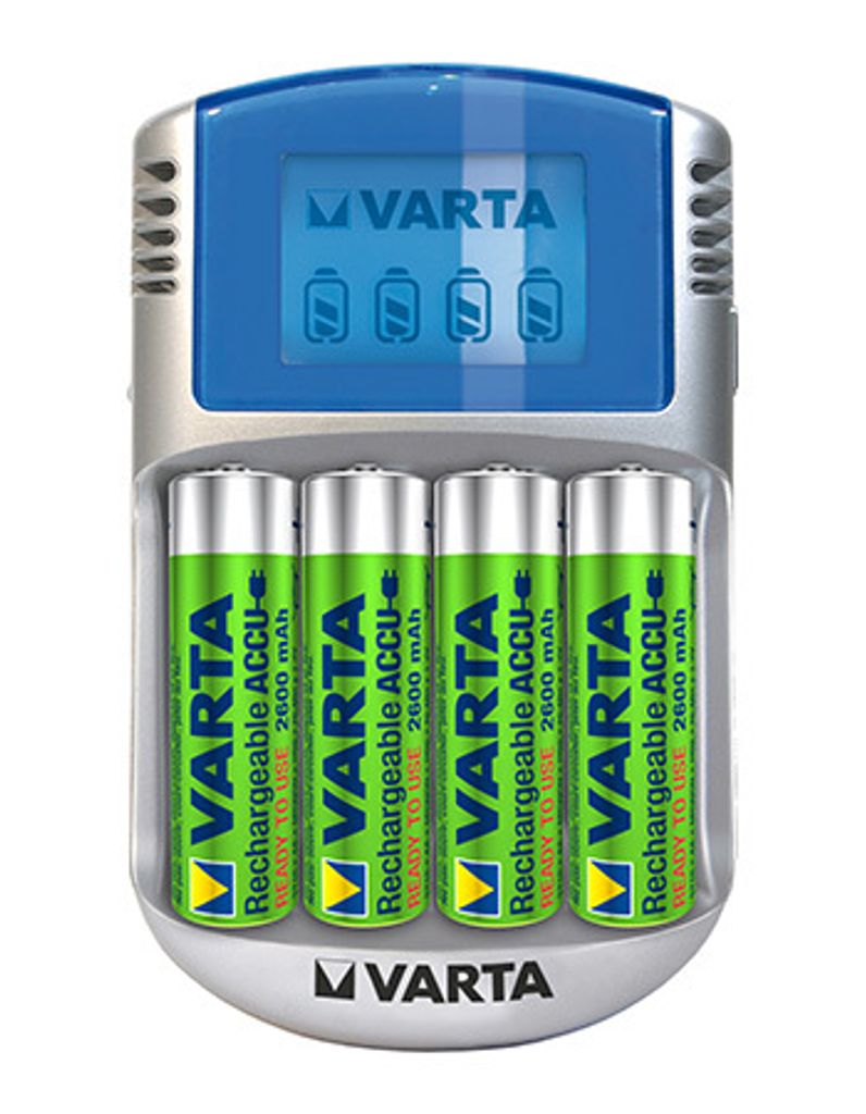 Akku-Ladegerät VARTA ''Power Play LCD Charger'' mit USB und Produktbild 16