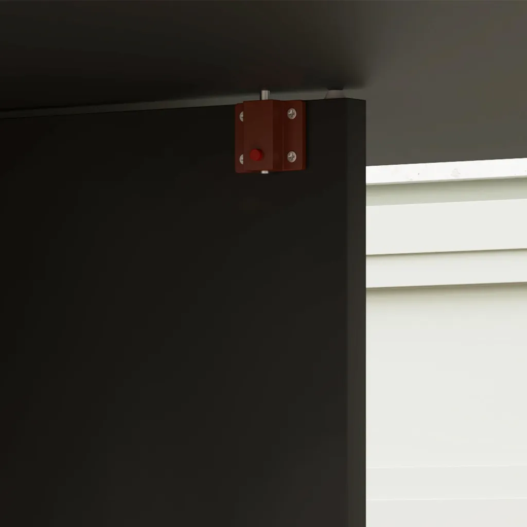Table pliable à roulettes 140cm noire avec 2 étagères de rangement - 16