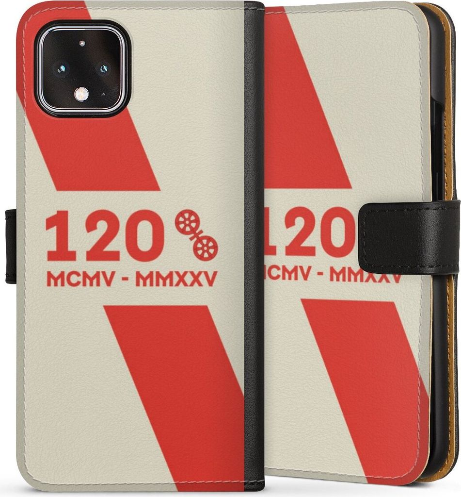 DeinDesign Klapphülle für Google Pixel 4 Handytasche Lederhülle Tasche 1. FSV Mainz 05 E.V. 120 Jahre Bundesliga