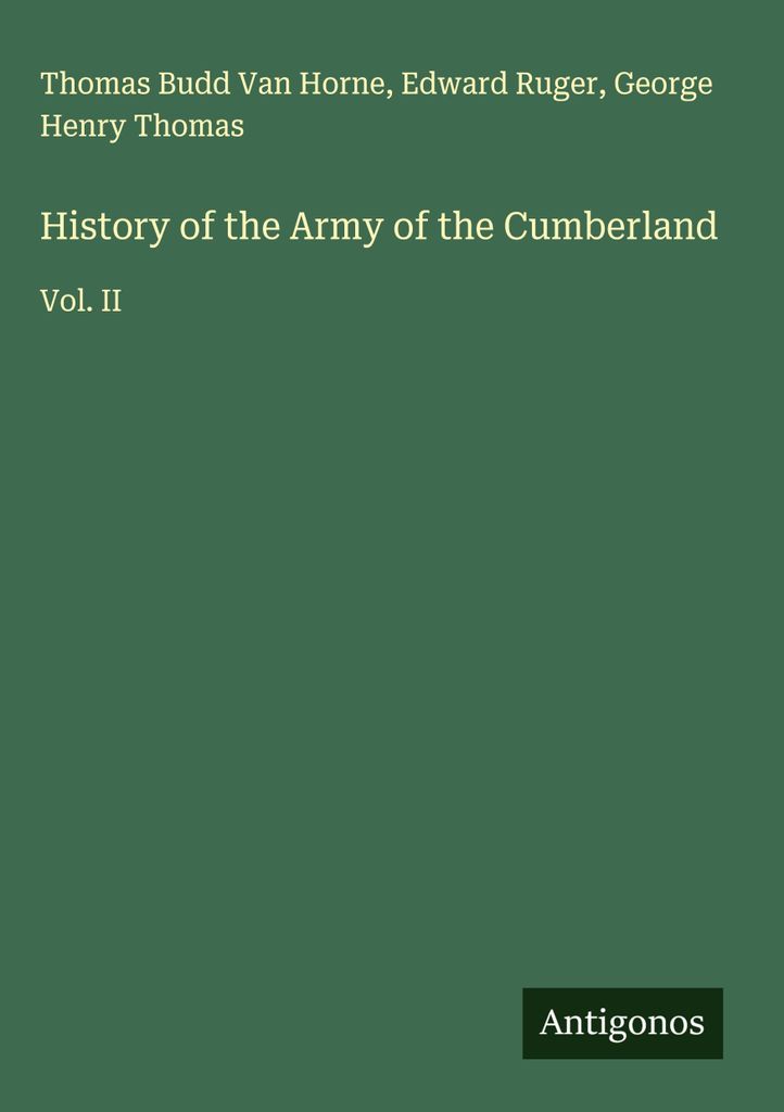 History of the Army of the Cumberland