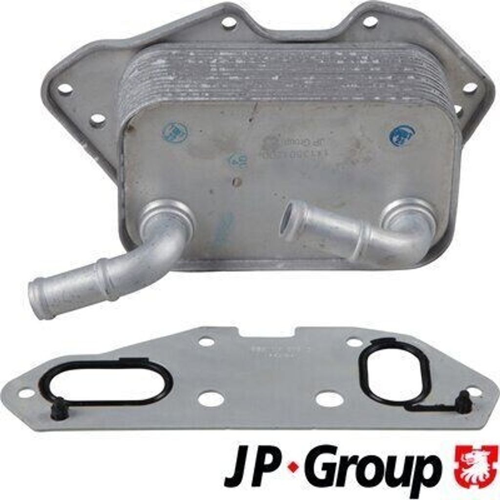JP GROUP 1113501200 Ölkühler Motoröl für VW Touareg (7P5, 7P6) für AUDI A4 Avant (8K5, B8) A6 Avant (4G5, 4GD, C7) A6 Avant (4F5, C6) A4 Avant Q5