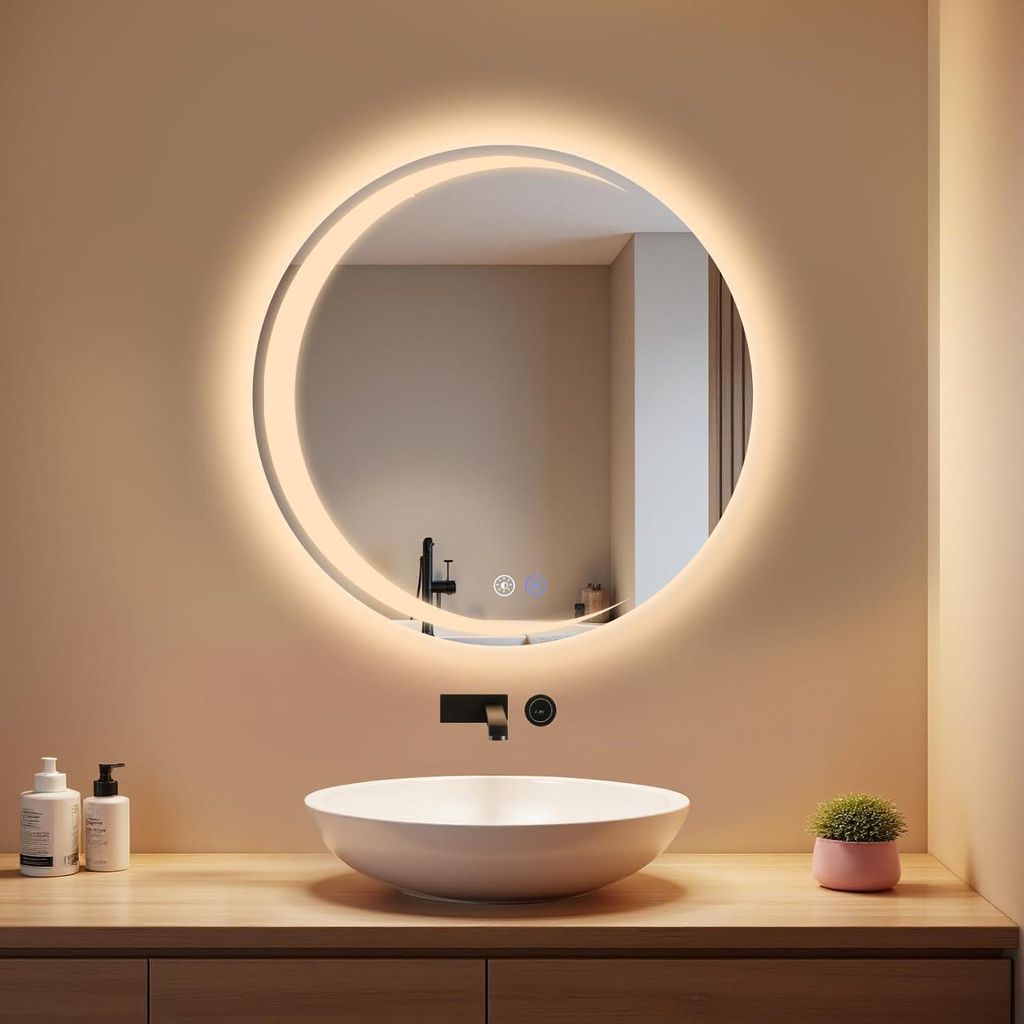 ZMH Lampada a specchio con illuminazione Specchio da parete Immagine del prodotto 