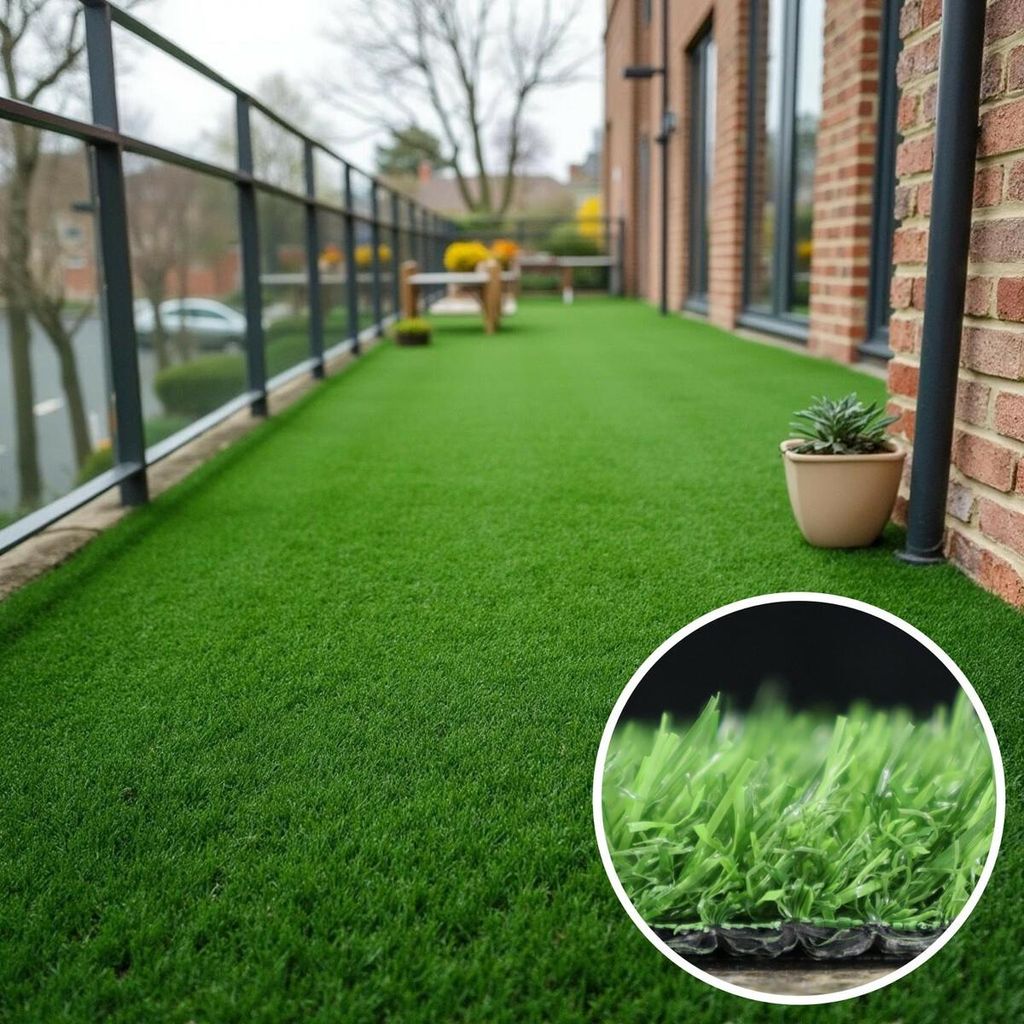 Tappeto erboso in rotoli Pure Green 200x300 cm – per Immagine del prodotto 