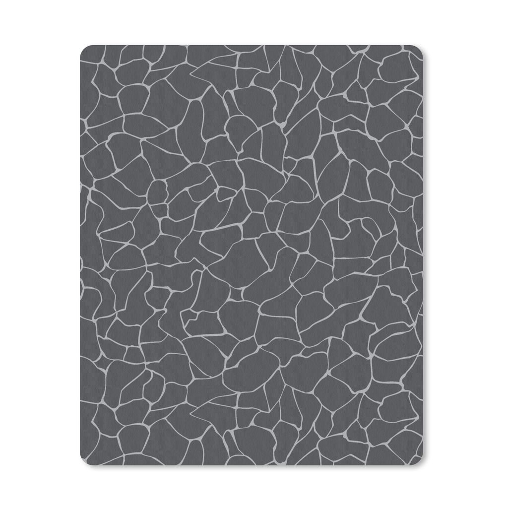 MuchoWow Mauspad Mousepad Design - Geometrie - Schwarz 19x23 cm - Mousepads - Maus Mat - Pad - Mausunterlage - Mauspads - Spielen