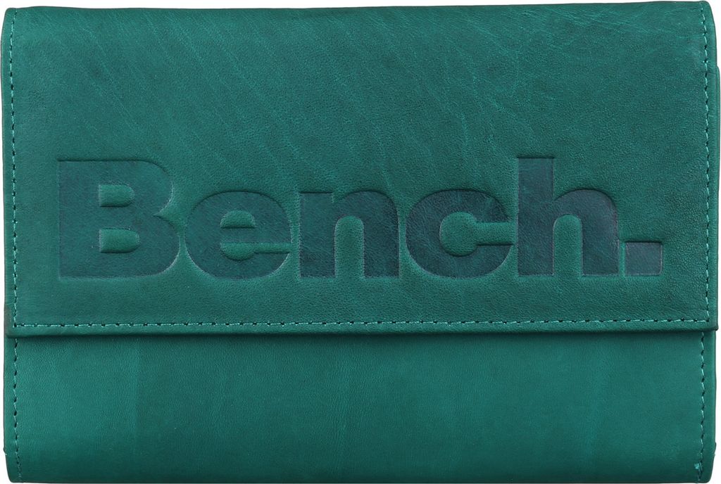 BENCH Große Damen Leder RFID XXL Geldbörse Portemonnaie Brieftasche Clutch NEU, Farbe:Petrol