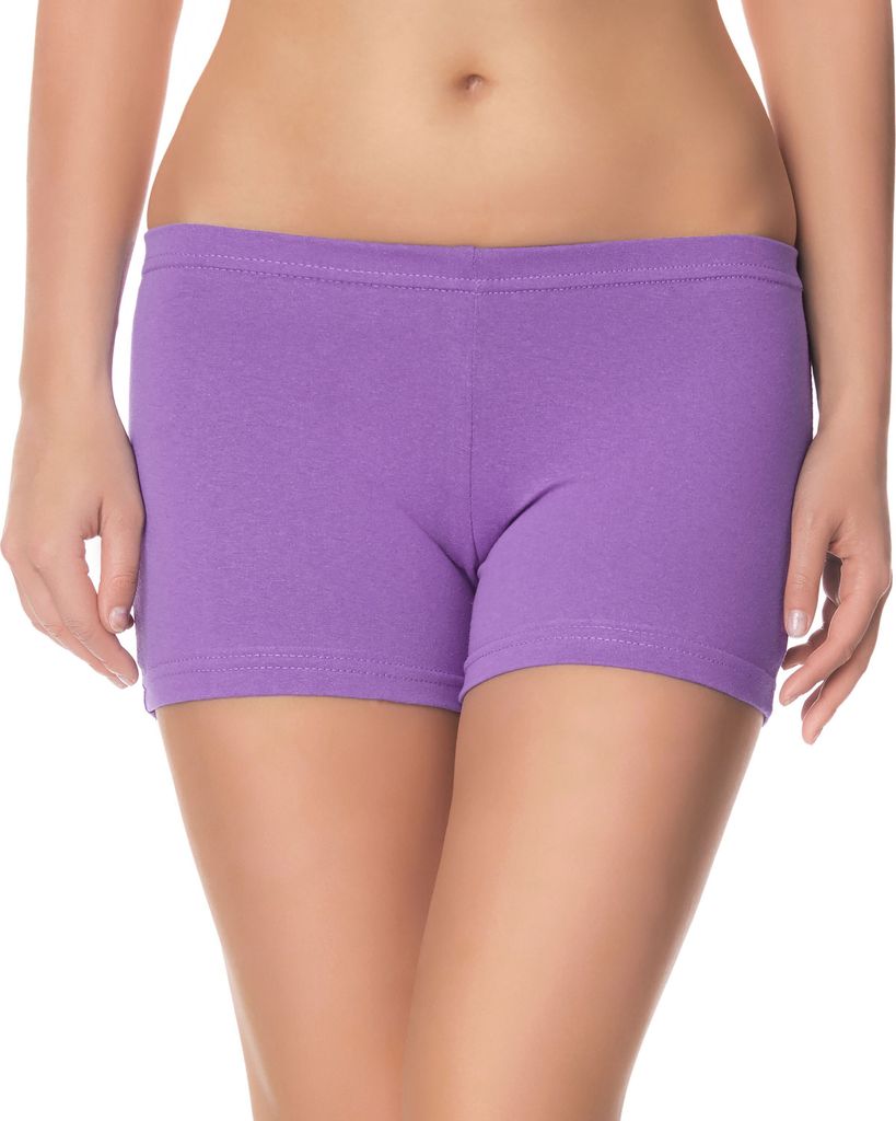 Ladeheid Damen Shorts Radlerhose Unterhose Hotpants Kurze Hose Boxershorts LAMA05, Violett27, XXL-3XL (Herstellergröße: 44-46)