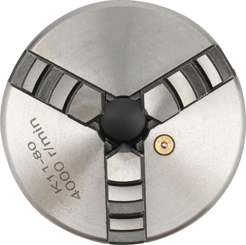 Mandrino Autocentrante 3 Griffe Ø 80mm - Struttura in Acciaio K11-80 - 1