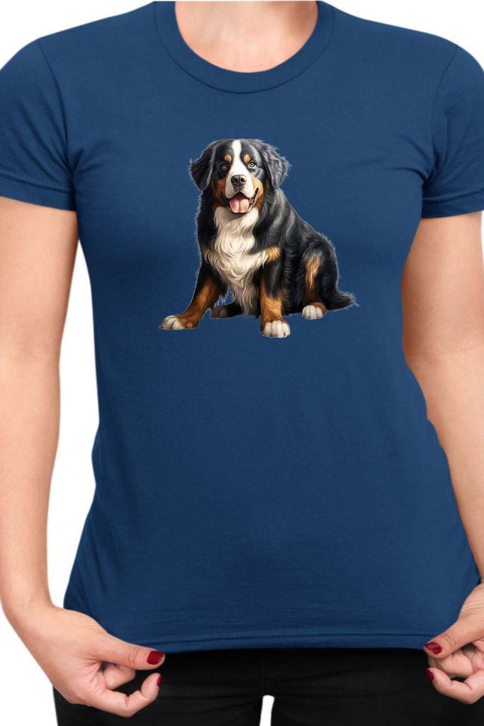 Damen T-Shirt Dogs Breeds Weimaraner Dog Breed 008, Lady S / Dunkelblau