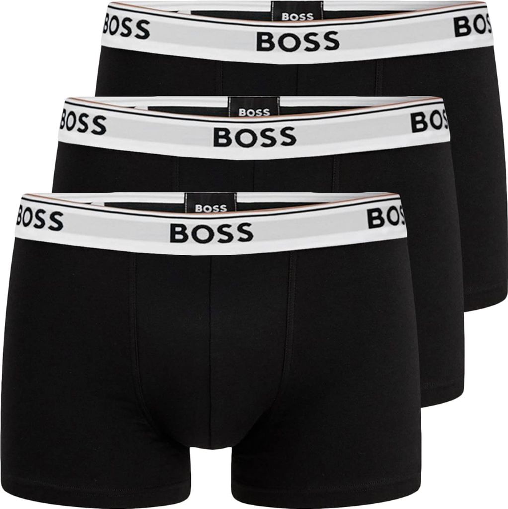 Boss Herren BOXERSHORT Schwarz 50475274TRUNK3PPOWER_NE994 : Größe - S Größe: S