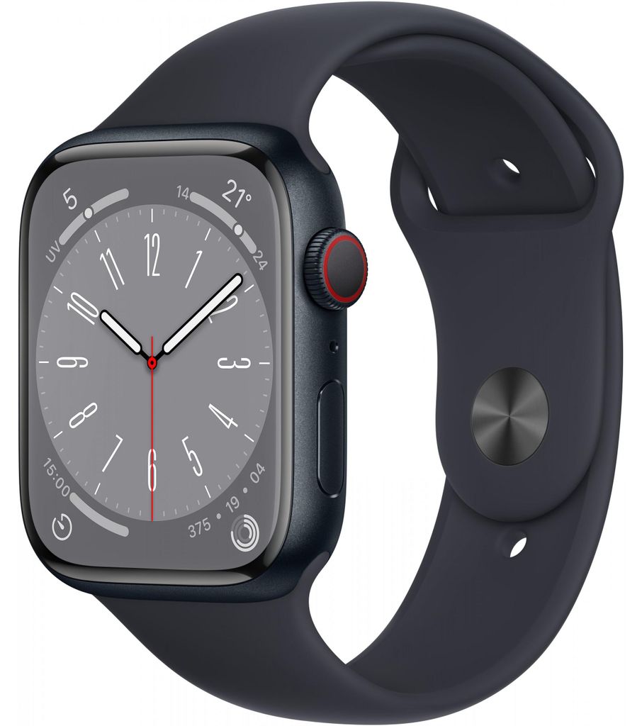 Apple Watch Series 8, OLED, Touchscreen, 32 GB, WLAN, GPS, Produktbild 
