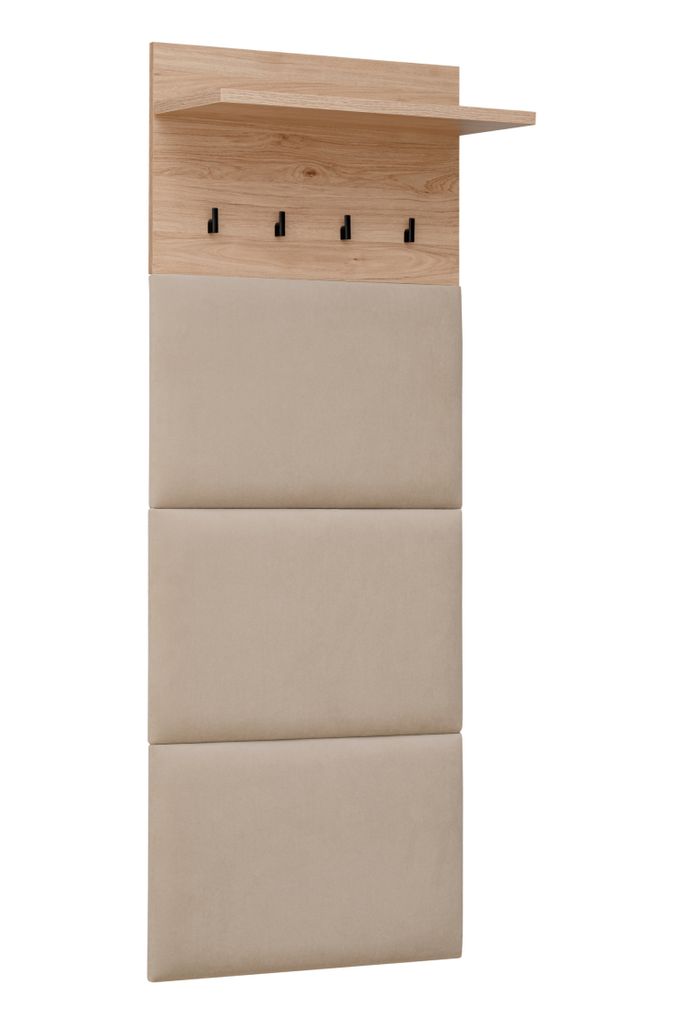 Porte-manteau avec étagère FLORENCIA – jackson hickory / Image du produit 