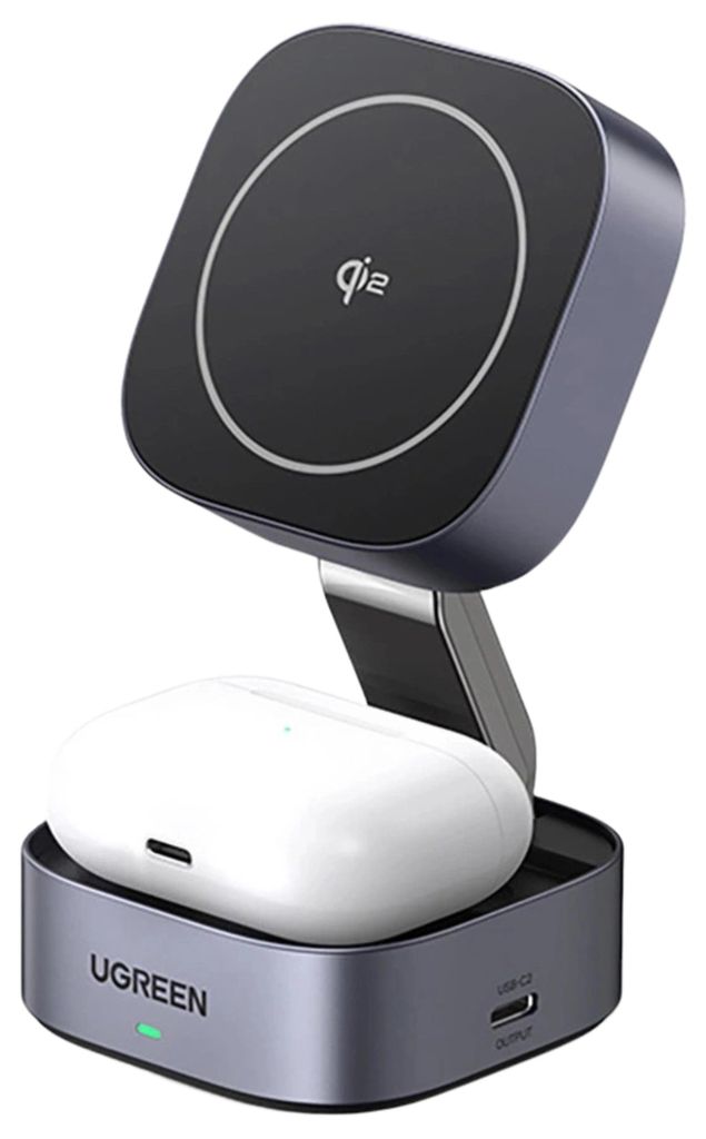 Ugreen 35316, Drinnen, USB, Kabelloses Aufladen, Grau Produktbild 