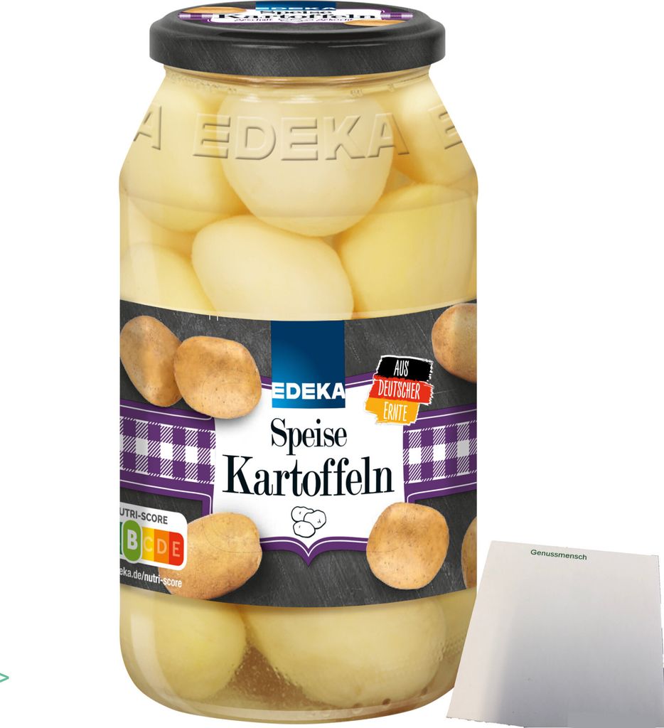 Edeka Speisekartoffeln küchenfertig geschält und gekocht Produktbild 