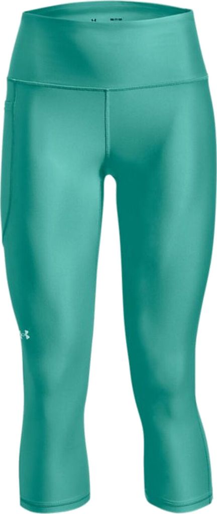 Under Armour Damen Sport Fitness 3/4 Tight Caprihose Armour Hi-Rise Capris grün, Größe:S