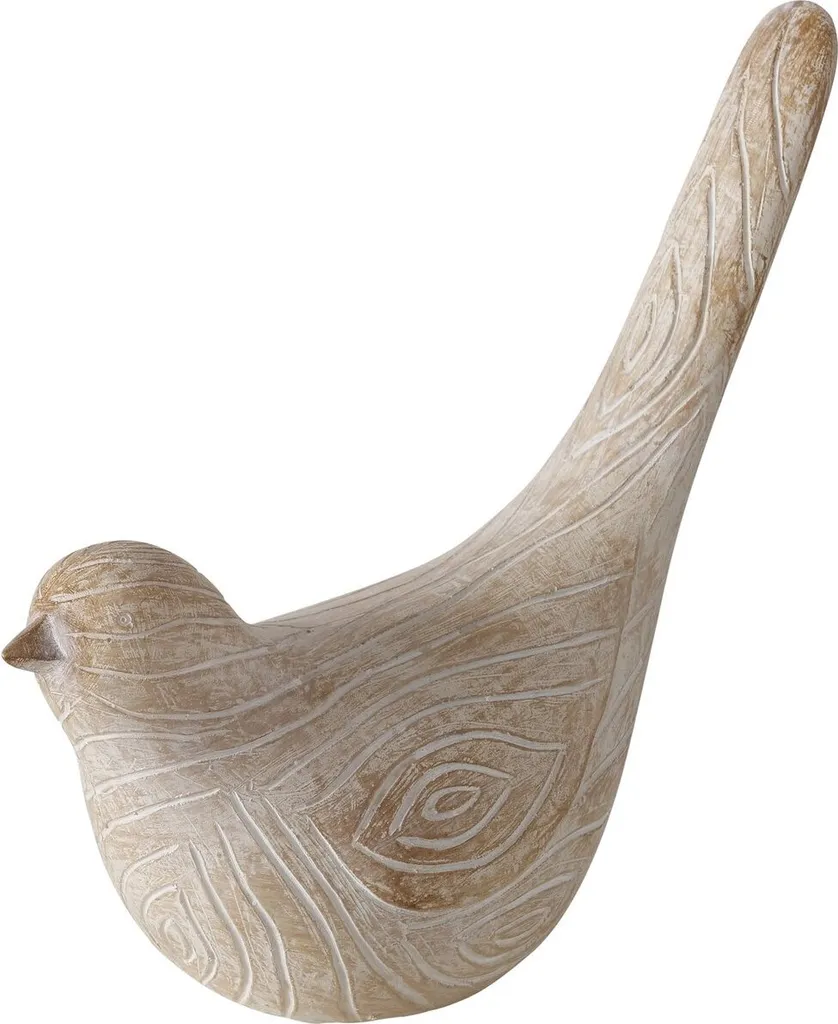 Duo d'oiseaux décoratifs KARIMO en polyrésine - Finition artisanale 2 psc