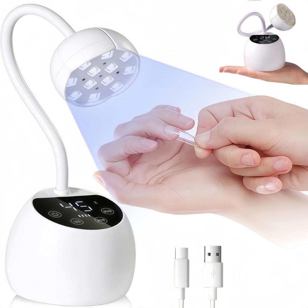 Nagellampe Aufladbar, USB Tragbare LED UV-Licht, 360 Grad Produktbild 