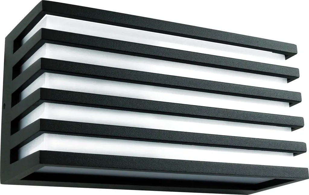Applique LED Esterno IP65 3000K Bianco Caldo Alluminio Nero Moderno