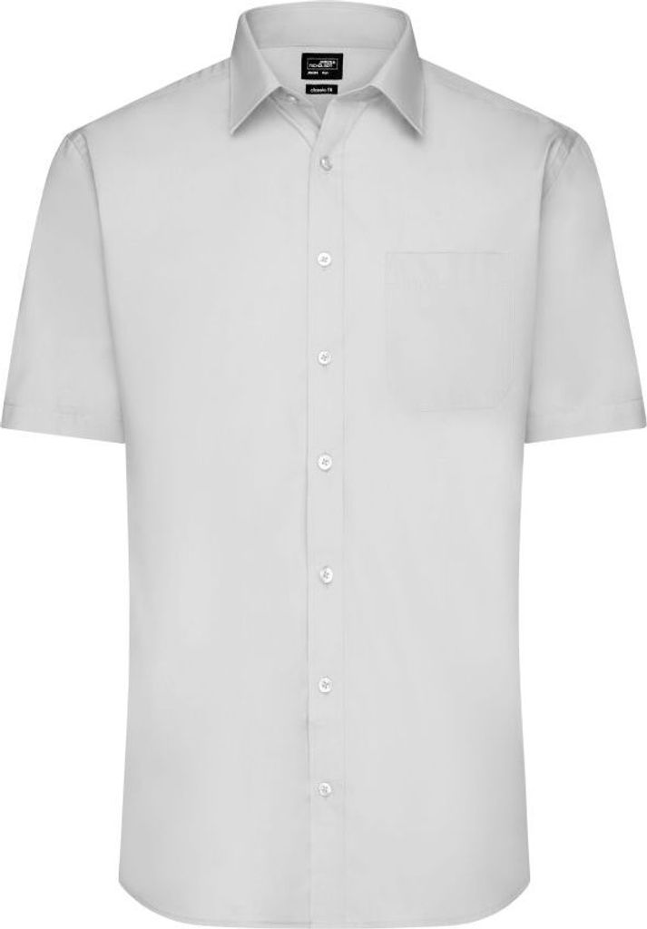 Klassisches Shirt aus pflegeleichtem Mischgewebe light-grey, Gr. M