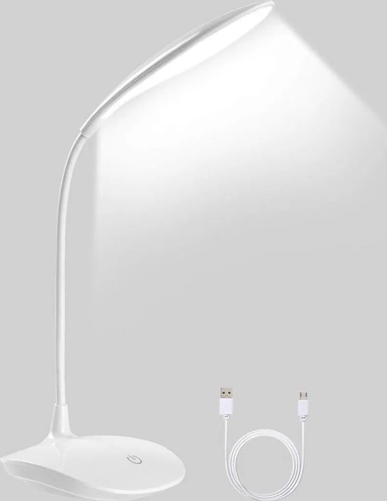 Lampe de table à intensité variable 3 niveaux avec commande tactile blanche