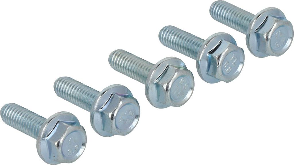 Sechskantschrauben mit Flansch und Unterkopfverzahnung DIN 6921 Edelstahl A2 M 6 10 mm 50 Stk.