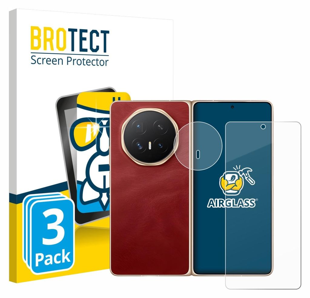3x BROTECT Schutzglas für Honor Magic V6 (Display+Kamera) Schutzfolie Panzer Folie Glas Display Schutz klar
