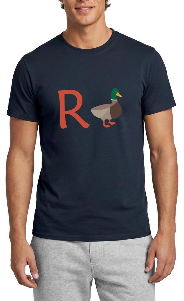 Spreadshirt Rente Ente Ruhestand Pension Frührente Geschenk Männer T-Shirt, M, Navy