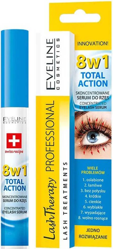 Eveline Total Action 8 In 1 Eyelash Serum 10ml Produktbild 