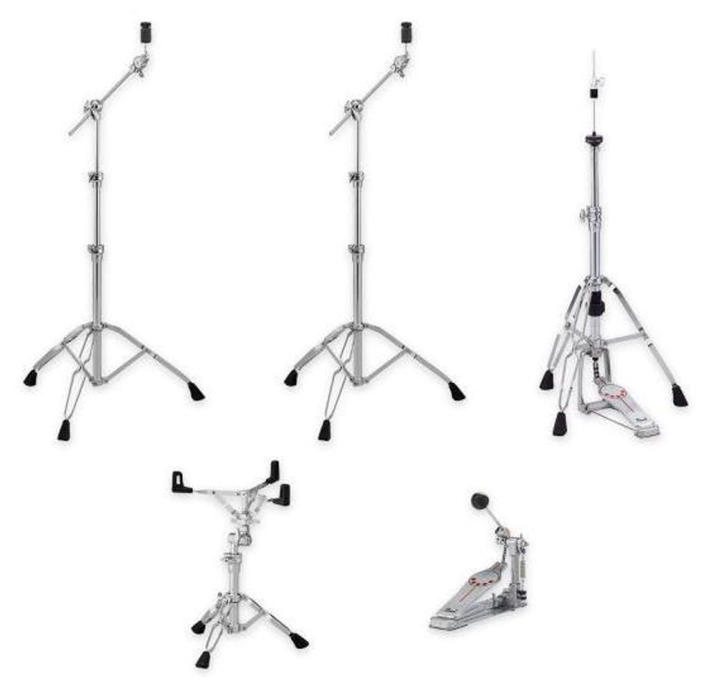Pearl HWP-934 Schlagzeug-Hardware-Set, Demon-Style Longboard-Pedal, Uni-Lock Tilter, Snarestativ 47-66cm