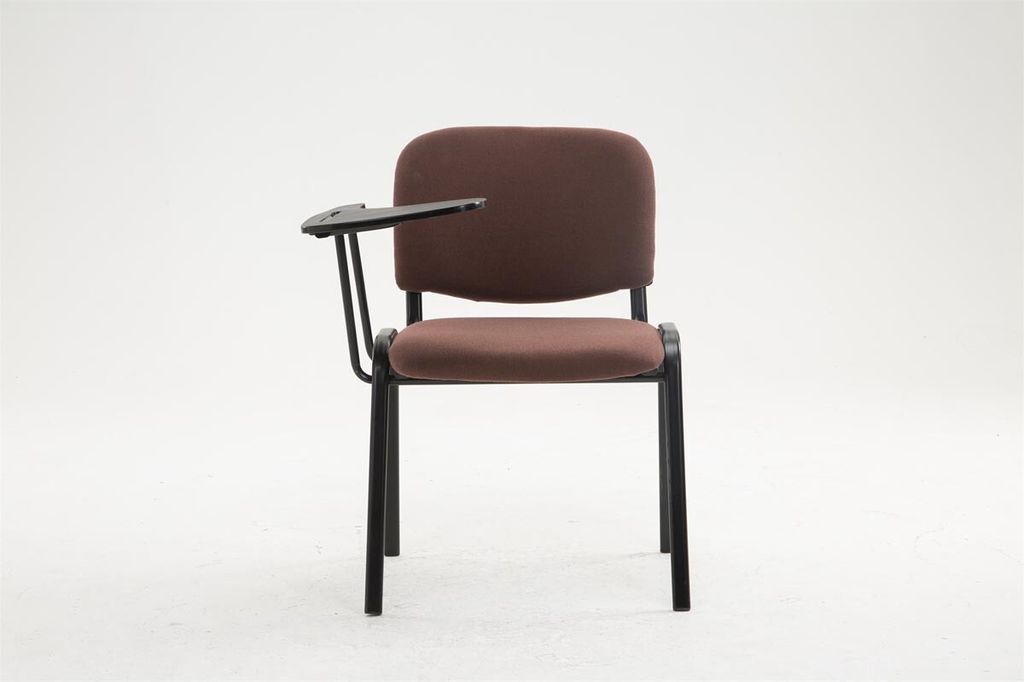 In And OutdoorMatch Stuhl Albertus - Mit Klapptisch - Stoff - Hochwertige Polsterung - Bequemer Bürostuhl - Moderne Optik