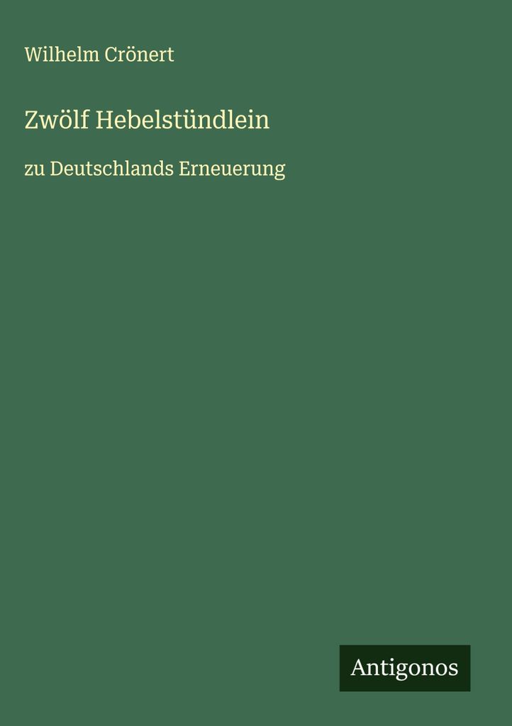 Zwölf Hebelstündlein