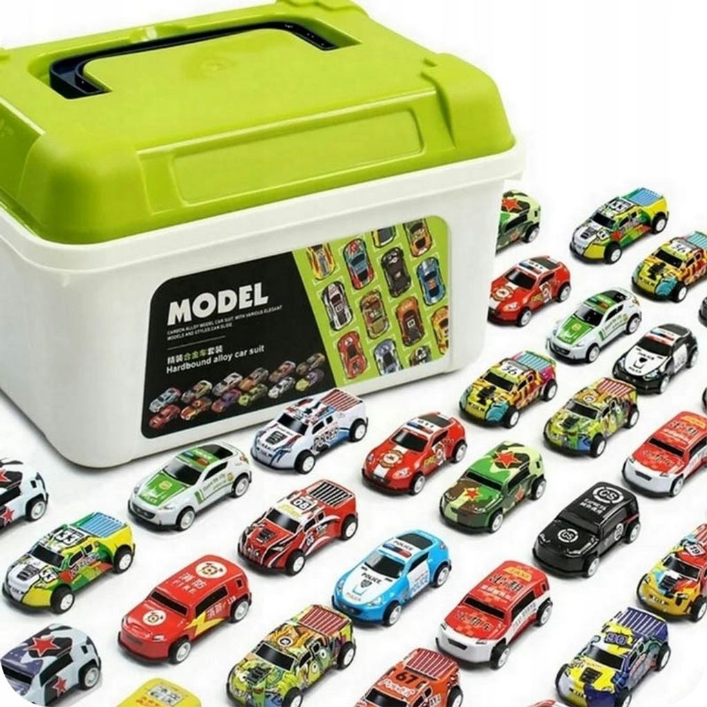 BETTER TOYS Metallauto Spielzeug, 30-teiliges Set für Kinder, Mini-Autos mit Rückzugsantrieb